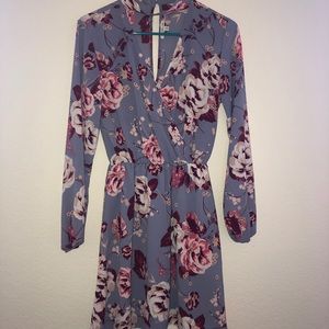 Purple Floral Dress